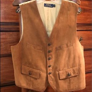POLO RALPH LAUREN SUEDE VEST